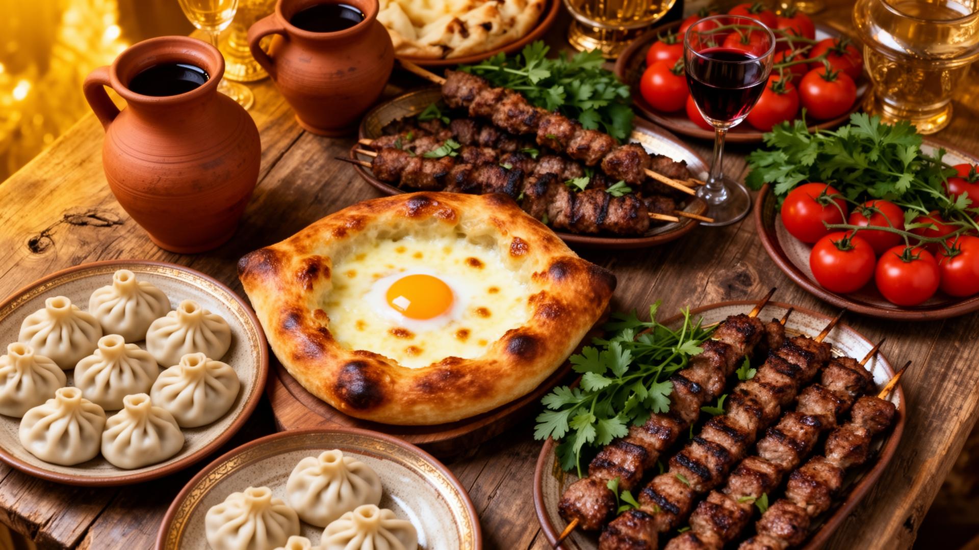 A Georgian supra feast